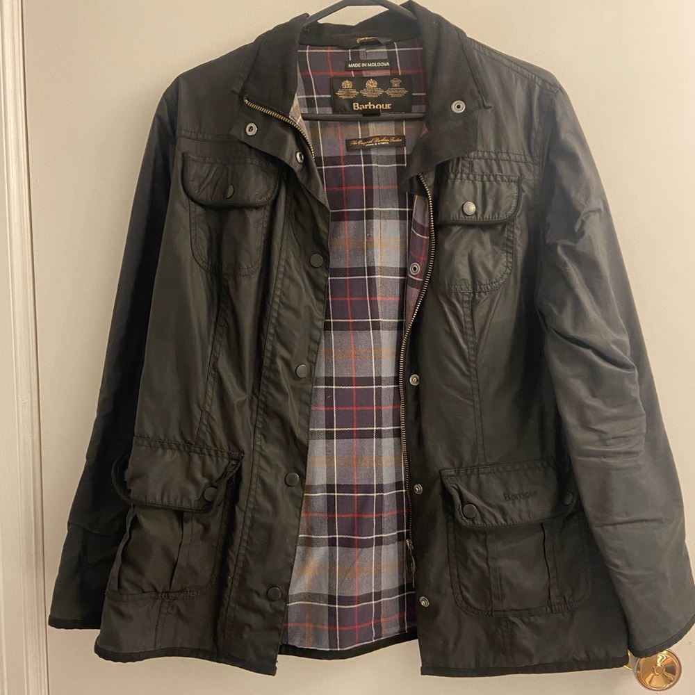 Barbour Lightweight Waxed Cotton Jacket - Picture 2 of 6